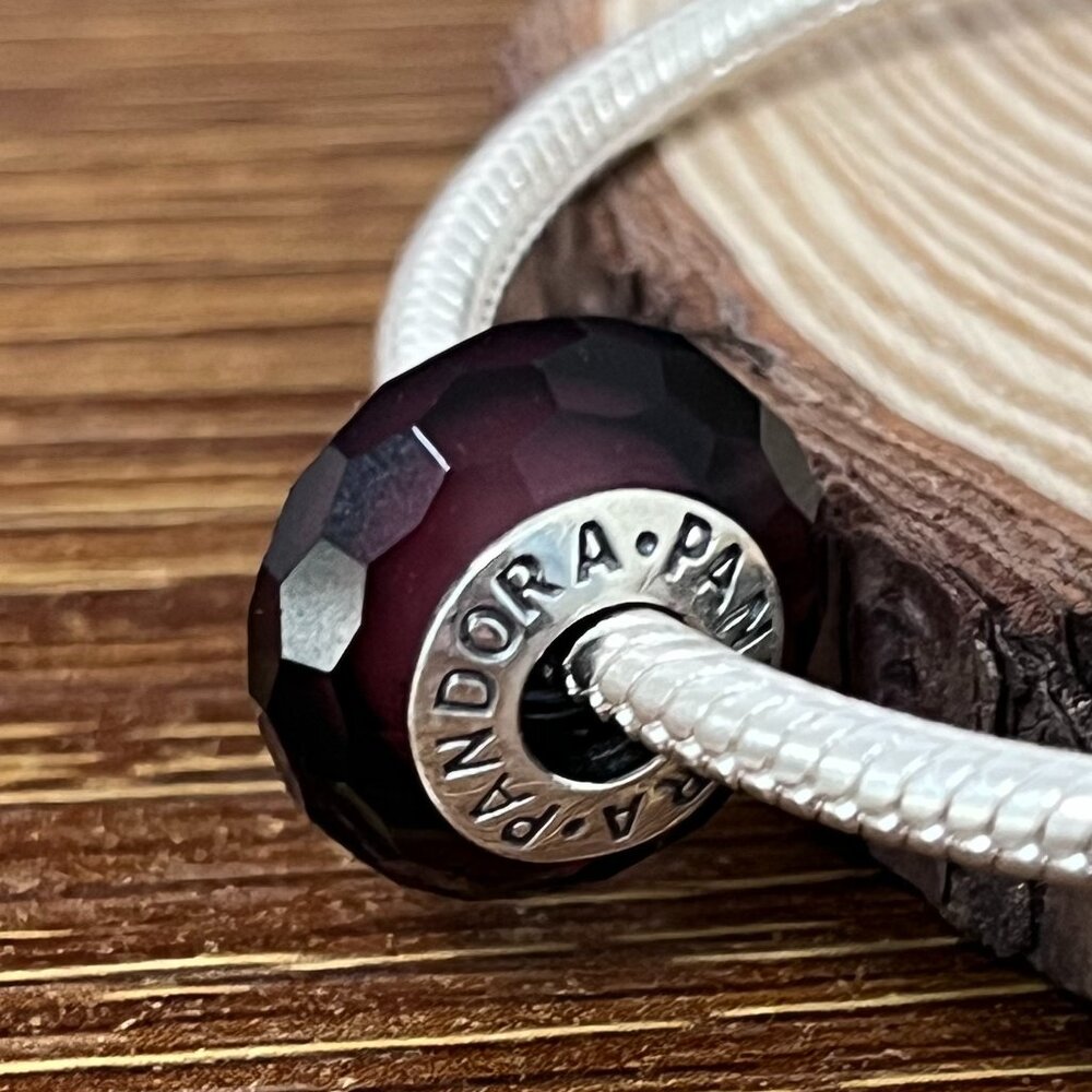Pandora Red Fascination Faceted Murano Glass Charms - Picture 2 of 5